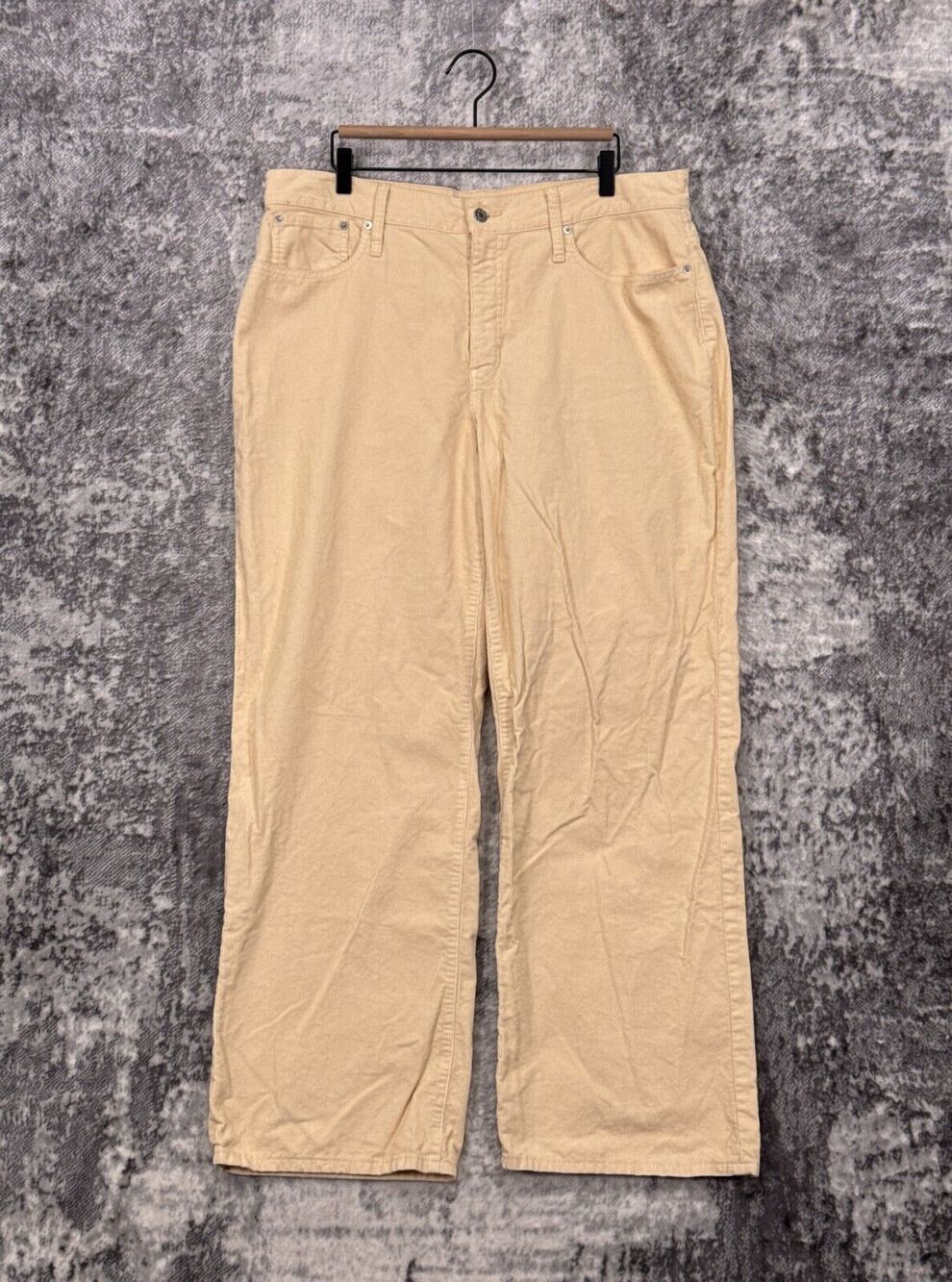 J Crew Pants 34 Womens 90s Corduroy High Rise Wide Leg